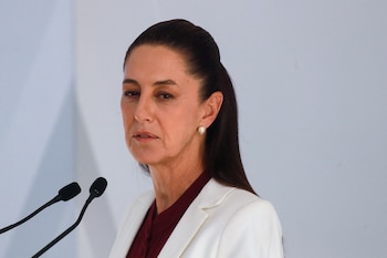 Mexico's President-elect Claudia Sheinbaum speaks