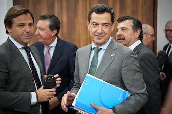 El presidente en funciones de la Junta y candidato del PP a la reelección, Juanma Moreno (María José López / Europa Press)