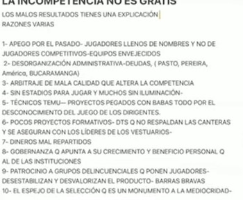 El decálogo de las razones por las que los equipos del fútbol profesional colombiano no tienen el mejor rendimiento a nivel internacional - crédito Win Sports