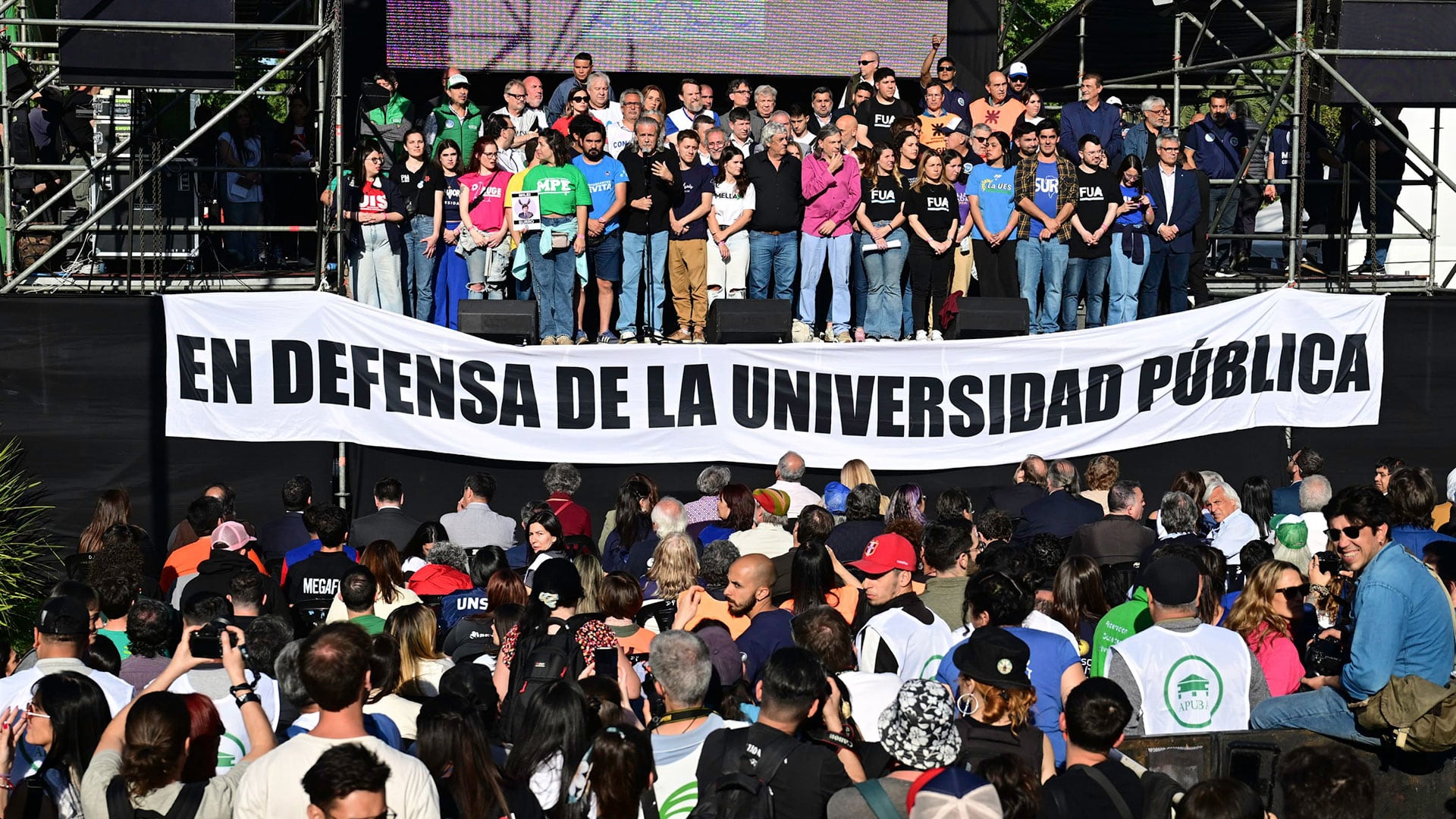 La cuarta marcha universitaria será frente a la Casa Rosada. Reclaman que se cumpla la ley de financianciamiento universitario
FOTO: MAXI LUNA/NA