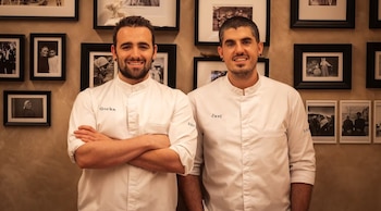 Gorka Rico y Javier Rivero, chefs del restaurante Ama, en Tolosa (RESTAURANTE AMA)