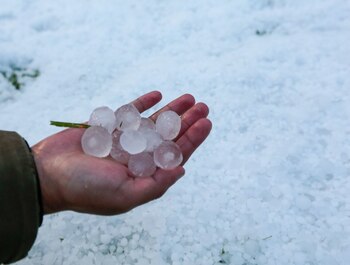 El granizo puede ser de