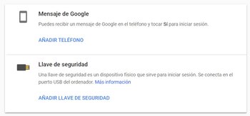 La llave de seguridad es