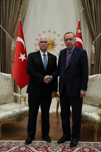 Mike Pence y Recep Tayyip