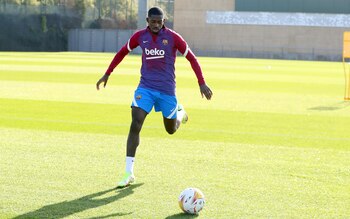 25-10-2021 El jugador francés Ousmane