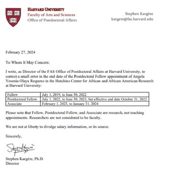 La respuesta de Harvard indicó que la ministra no fue docente - crédito Yesenia Olaya Requene / X