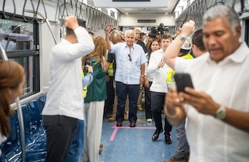 La Línea 3 del Metro de Panamá registra un avance global del 77% e inició las pruebas dinámicas del monorriel, una etapa clave antes de su futura entrada en operación. Tomada de Metro de Panamá