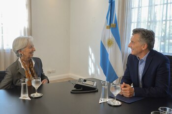 Christine Lagarde y Mauricio Macri