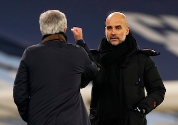 José Mourinho y Pep Guardiola, una rivalidad histórica. (Tim Keeton/Reuters)