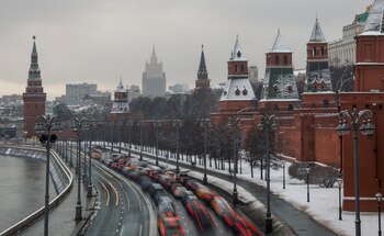 Vista del Kremlin en Moscú.