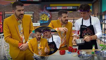 Antonio Pavón no sabía como limpiar camarones. El Gran Chef Famosos/ Latina