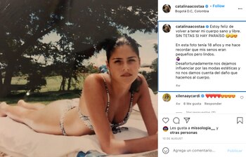 Tomada de Instagram @catalinaacostaa