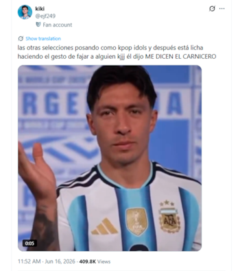 Memes y reacciones por los errores en los nombres de los jugadores argentinos