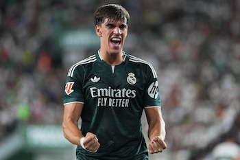 Carlos Espí, futbolista del Real Madrid. (AP Foto/Alberto Saiz)