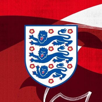Escudo de la selección de Inglaterra. | Foto: Twitter @Lionesses