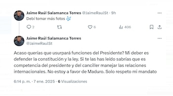 Jaime Raúl Salamanca respondió con