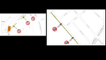 Zonas amarillas para taxis y