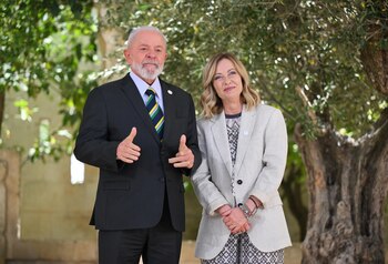 Lula da Silva con Giorgia