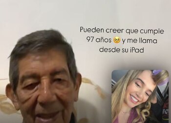 Abuelo de Lina Tejeiro usa