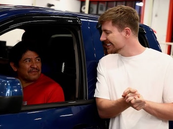 Juan García en concurso de MrBeast