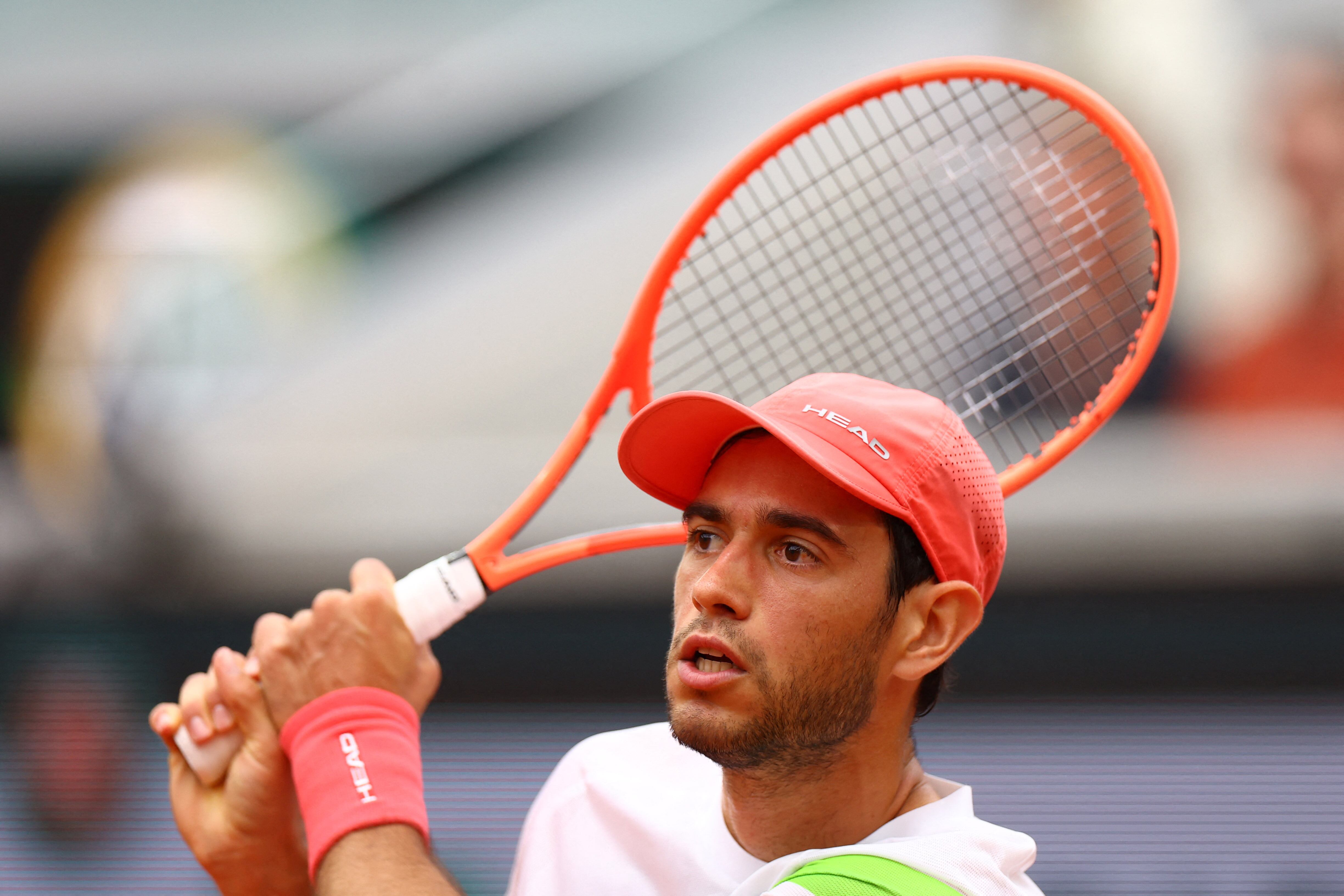 El portugués Nuno Borges supo recuperarse a tiempo para vencer al argentino Francisco Cerúndolo en el debut de Wimbledon (Foto: REUTERS/Lisi Niesner)