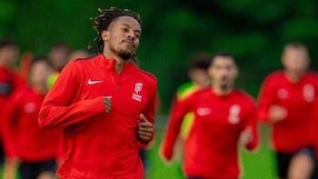 André Carrillo, entrenándose con Al-Qadisiyah