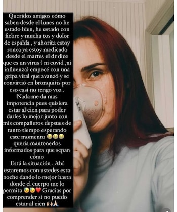 La cantante de 37 años