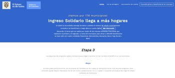 Así luce la página oficial