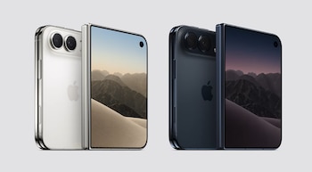 El nuevo plegable de Apple estará disponible en blanco y negro (Foto: Apple)