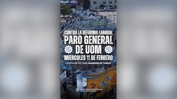 Flyer de la UOM Córdoba