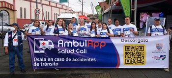 AmbulApp Cali.
Foto: Alcaldía de