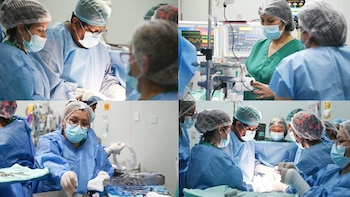 Tras la operación, la paciente