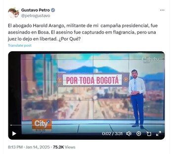 El presidente señaló que el