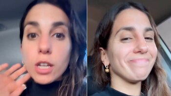 Cinthia Fernández molesta por las