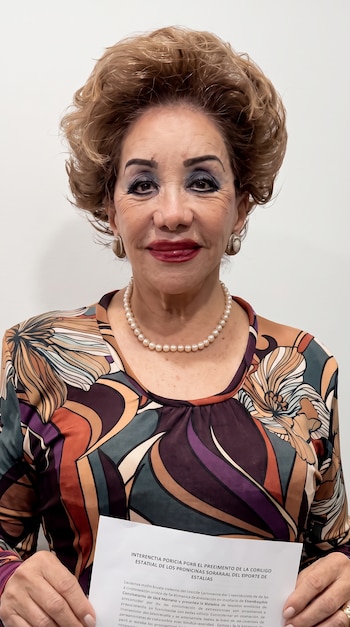 Lucila Ayala, la única magistrada inscrita en la contienda. (Redes Sociales)