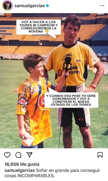 Publicación de Samuel García en