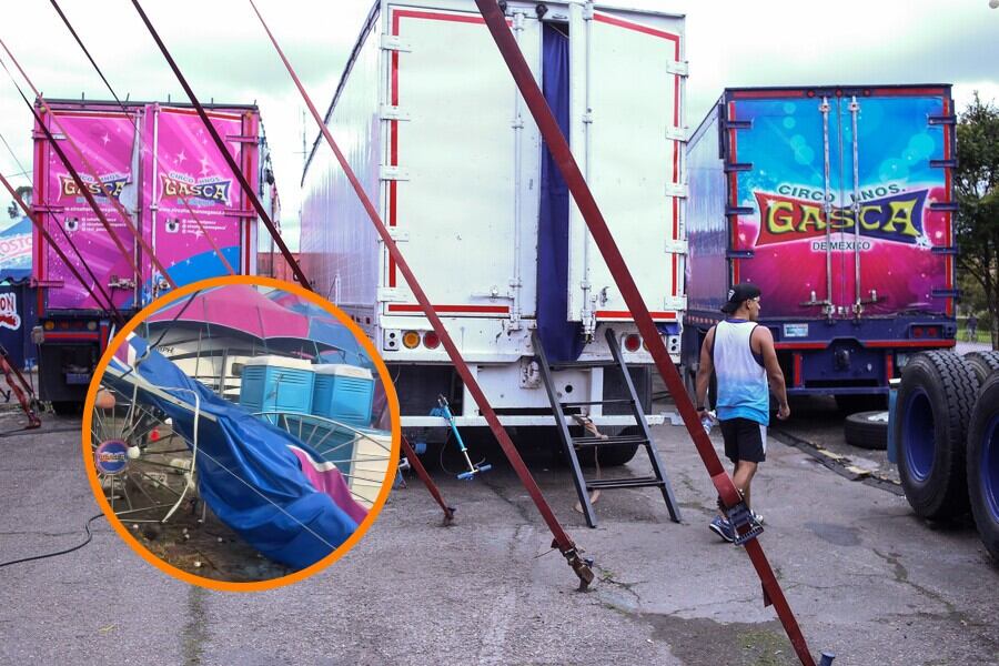 El Circo Hermanos Gasca en Neiva vivió momentos de tensión por la intensa borrasca que afectó la capital del Huila y municipios cercanos - crédito Colprensa/Juan Cebolla/TikTok