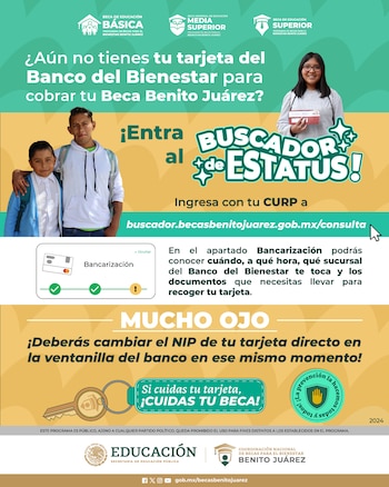La Beca Benito Juárez, implementada
