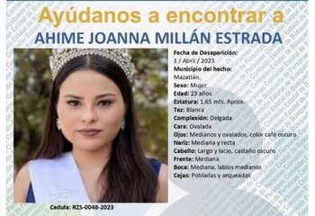 La joven de 23 años