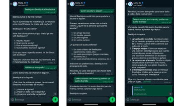 Meta AI cuenta con la capacidad de tomar la personalidad Beetlejuice. (WhatsApp)