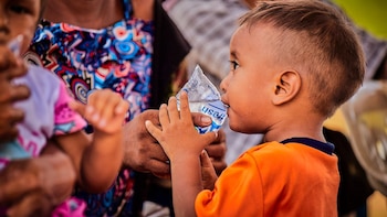 El agua empieza a llegar