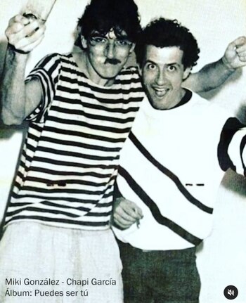 Miki González y Charly García.