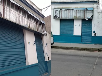 Así quedó el frente de la sede justicialista de Mar del Plata (Gentileza: La Postal de Mar del Plata)
