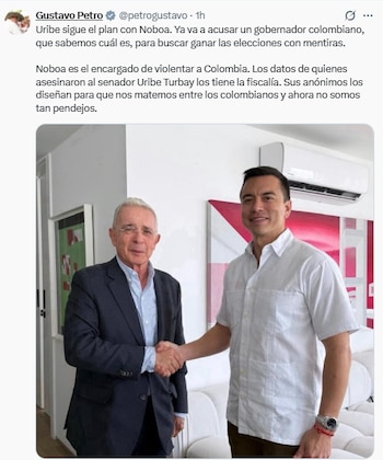 El presidente de la República sostuvo que las versiones sobre el hecho tienen como propósito desestabilizar los comicios presidenciales, que se celebrarán el 31 de mayo de 2026 - crédito @petrogustavo/X