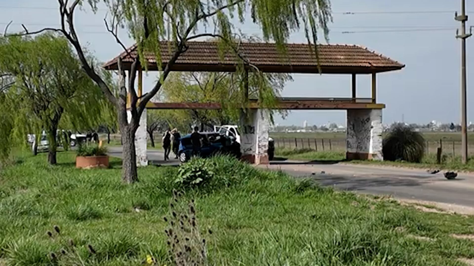 El lugar del hecho. (Captura En Línea Noticias/YouTube)