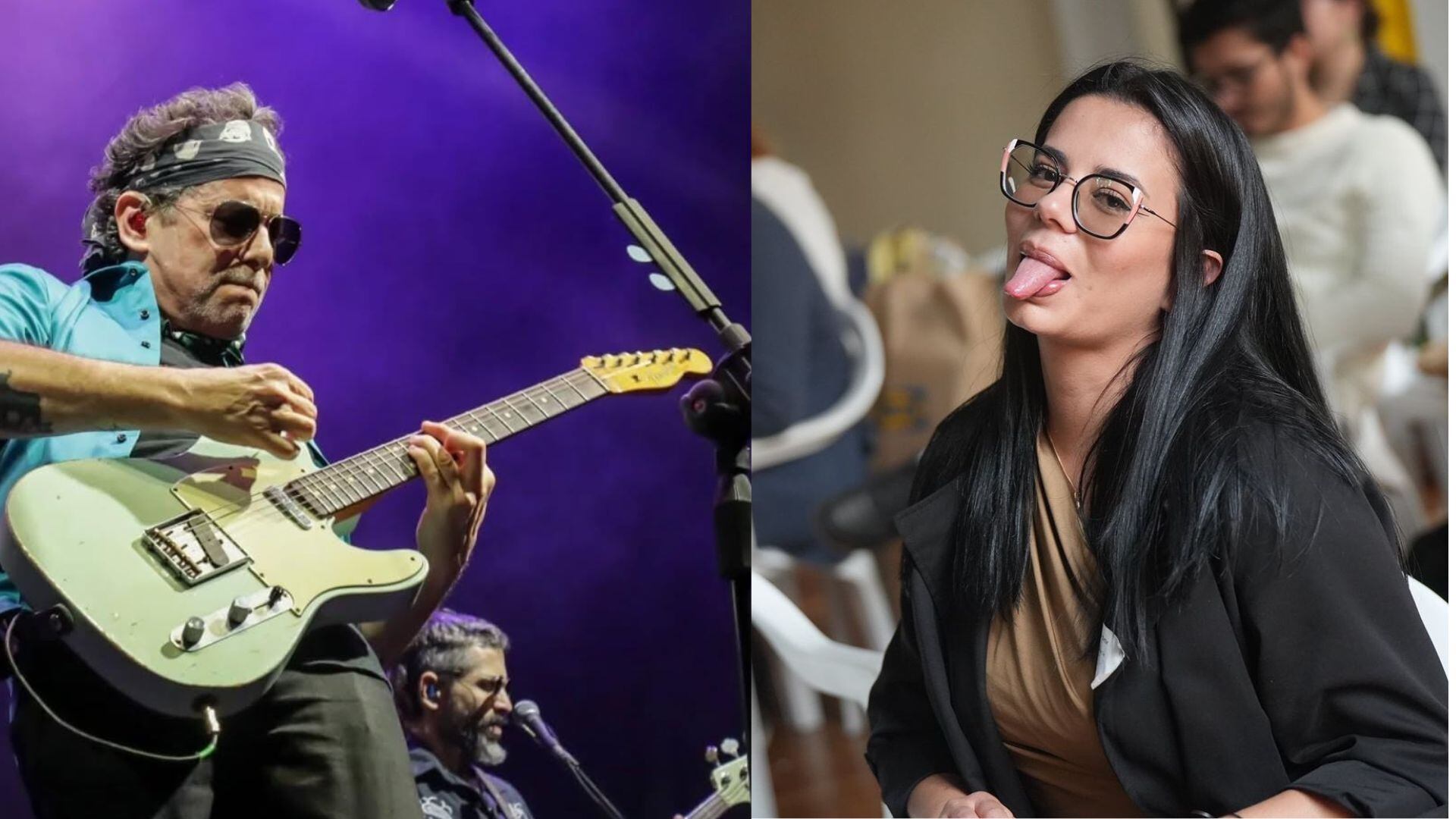 Amaranta Hank y su mensaje sobre Andrés Calamaro - crédito Instagram y X