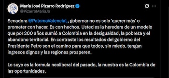 María José Pizarro aseguró que