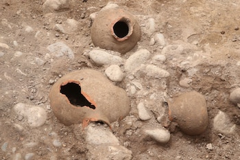 Se encontraron 26 cerámicas y