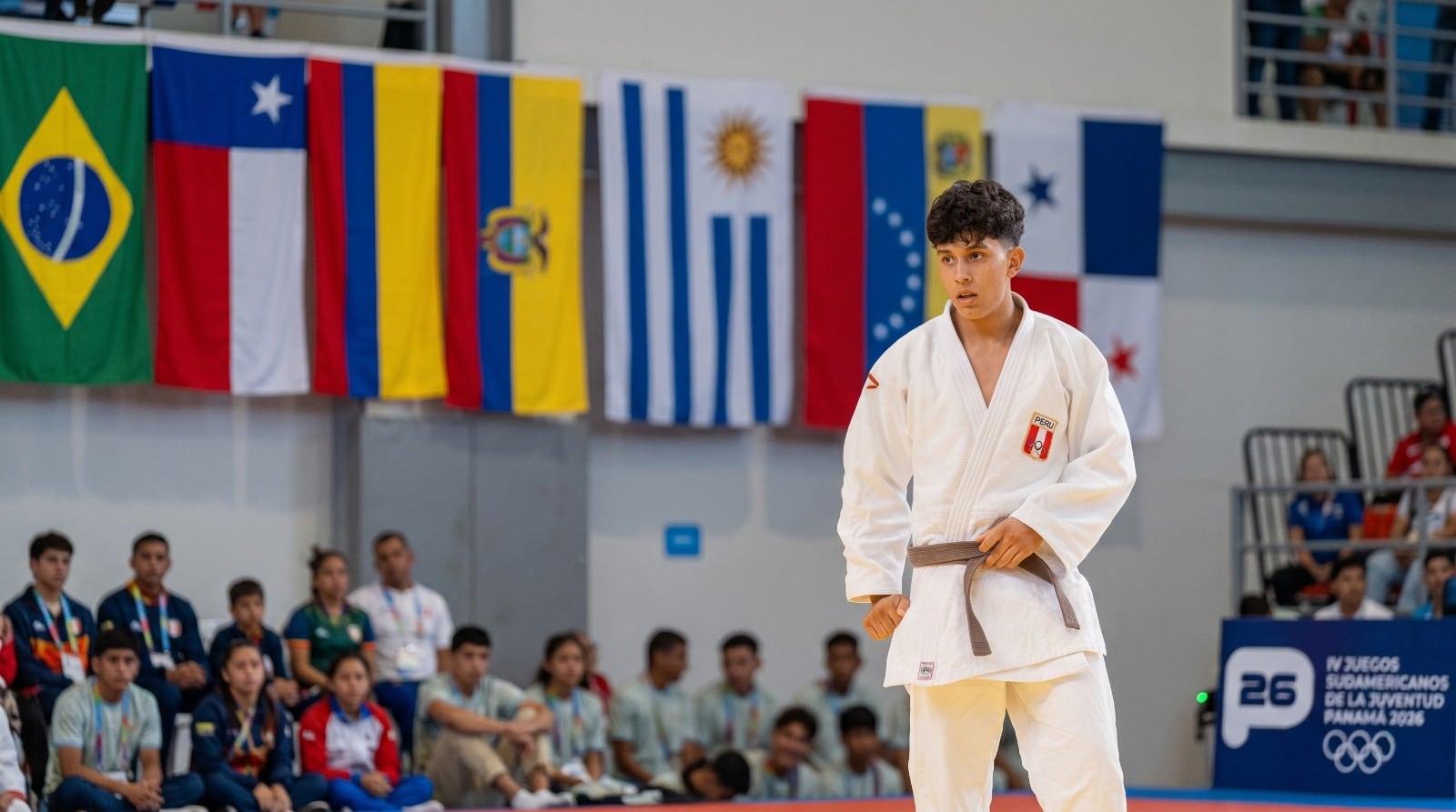 Yesus Perea obtuvo la medalla de bronce en judo 66 kg de los Juegos Suramericanos de la Juventud 2026. - créditos: IPD