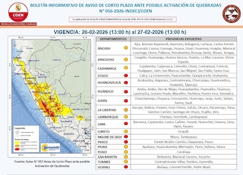 Hasta el 27/2 se prevé